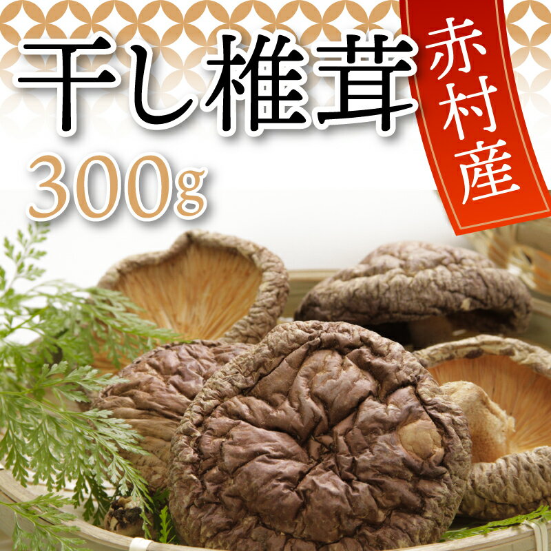 国産 赤村産 干し 椎茸 300g 家庭用 しいたけ キノコ きのこ 原木 自然栽培 送料無料 L2