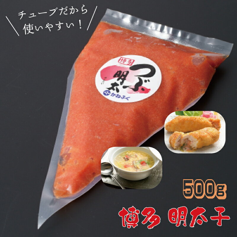 【ふるさと納税】 かねふく チューブ 明太子 500g お取り寄せ 福岡 お土産 九州 めんたいこ おつまみ ...