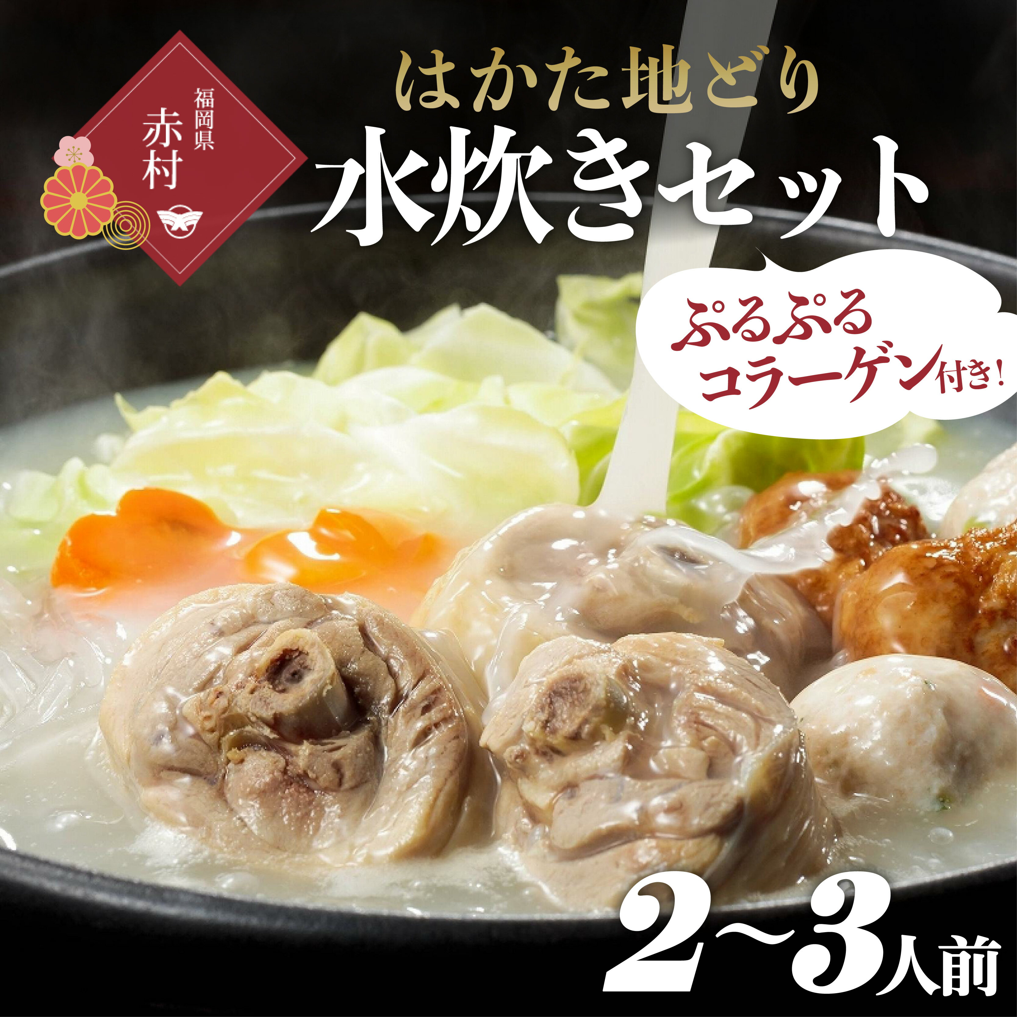 13位! 口コミ数「0件」評価「0」はかた地どり 美人水炊きセットA 2〜3人前 福岡 博多 地どり 水炊き ラーメン 国産 鶏肉 もも肉ぶつ切り つみれ コラーゲン 鍋 送料･･･ 