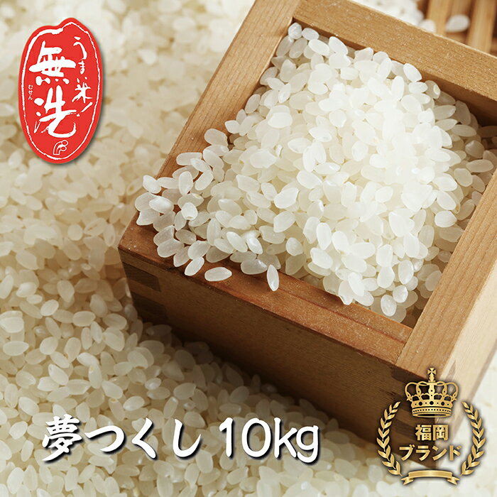 【ふるさと納税】磨き上げた高品質の無洗米！手間いらずの「福岡県産夢つくし」10kg