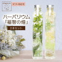 【ふるさと納税】ハーバリウム「福智の煌」(緑×黄)2本セット 母の日 ギフト 贈答用 プレゼント お祝い フラワー ドライフラワー オイル 福岡 送料無料 母の...