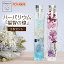 【ふるさと納税】ハーバリウム「福智の煌」(青×紫)2本セット 母の日 ギフト 贈答用 プレゼント お祝い フラワー ドライフラワー オイル 福岡 送料無料 U3...