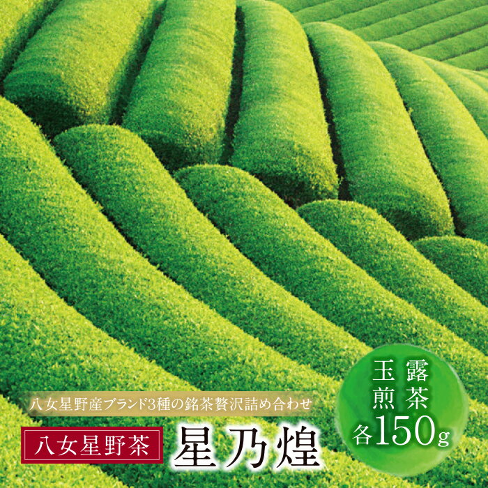 星乃煌(玉露・煎茶 各150g) 詰め合わせ 日本茶 煎茶 緑茶 茶葉 国産 福岡県 贈り物 お歳暮 P26-07