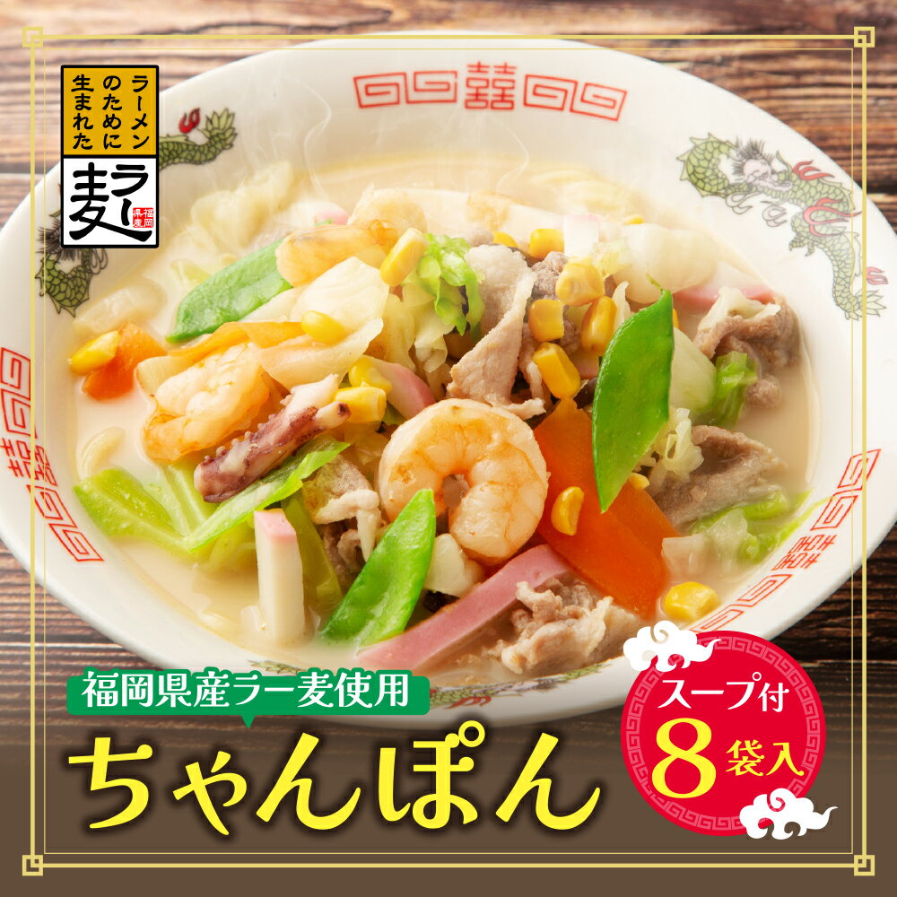【ふるさと納税】 福岡県産ラー麦 ちゃんぽん 福岡 ちゃんぽん ラー麦 アレンジ U16-16のサムネイル