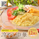 【ふるさと納税】 【4〜8月発送】福岡県産ラー麦 冷し中華(ごまだれ付) 福岡 冷し中華 ごまだれ ラー麦 アレンジ U16-23 【上野焼チャンス】