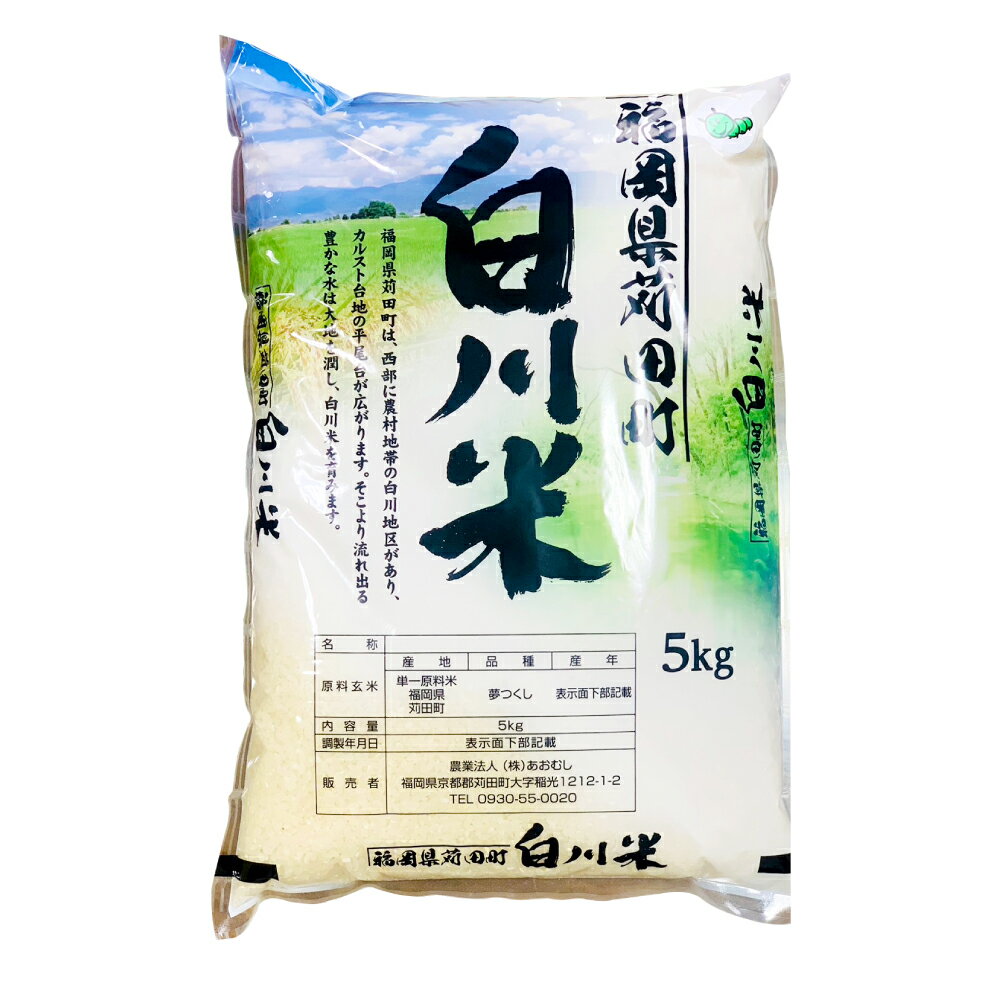 【ふるさと納税】お米農家が育てた 白川米 5kg 白米 お米 こめ 米 ご飯 ごはん 福岡県 苅田町 送料無料