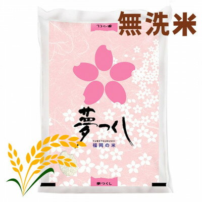 【ふるさと納税】【令和5年産】福岡県産ブランド米「夢つくし」無洗米　計20kg(吉富町)【1340117】