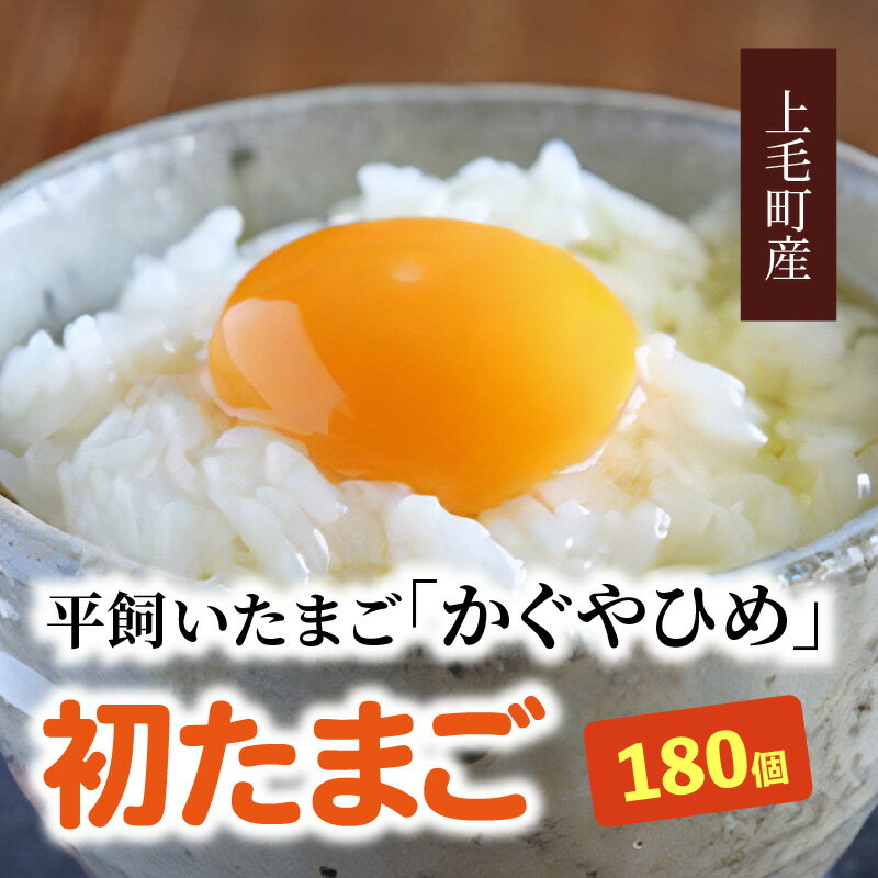 【ふるさと納税】卵 放し飼いたまご かぐやひめ 初たまご 180個 Sサイズ コク まろやかな旨味 福岡 上毛町産 放し飼い 平飼い 生卵 鶏卵 お取り寄せ お取り寄せグルメ 食品 九州産 国産 濃厚 卵かけご飯 ごはんのおとも 朝食 親子丼 オムライス 送料無料