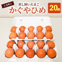 【ふるさと納税】卵 20個 かぐやひめ 国産 福岡上毛町産 鶏卵 地鶏の卵 平飼い 放し飼いたまご 生卵 たまごかけご飯 炊きたてのご飯 卵..