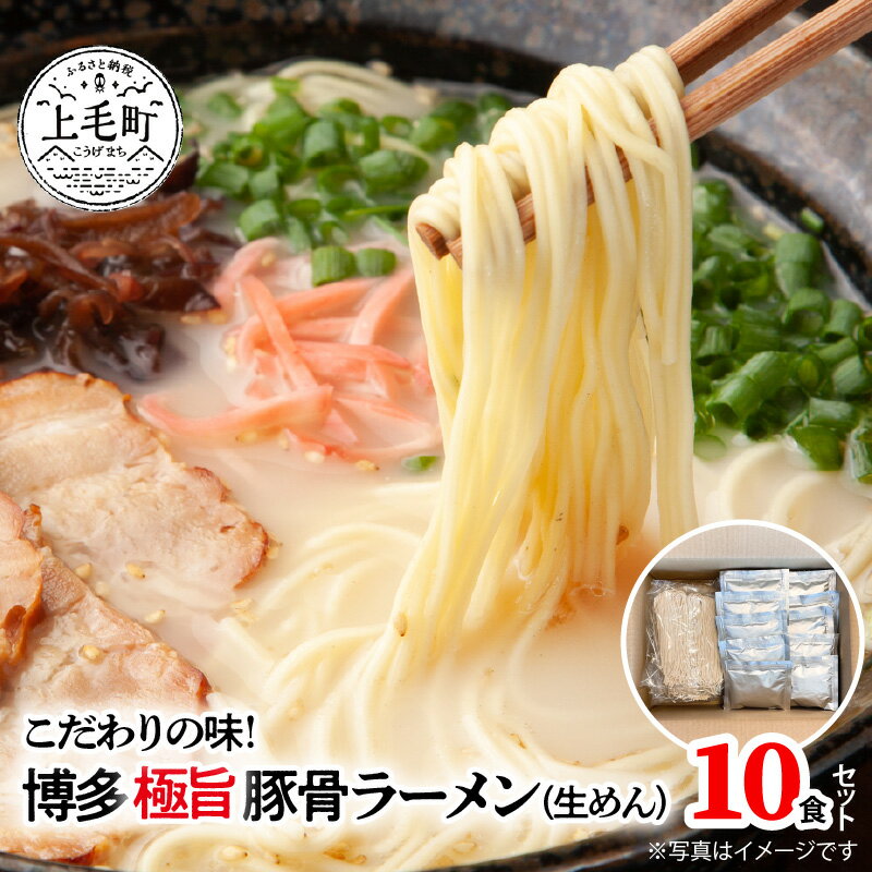 18位! 口コミ数「0件」評価「0」ラーメン 博多ラーメン 豚骨ラーメン 博多極旨豚骨ラーメン 生めん スープ 10食 セット 優しくクリーミーな口当たりの絶品スープ 常温 福･･･ 