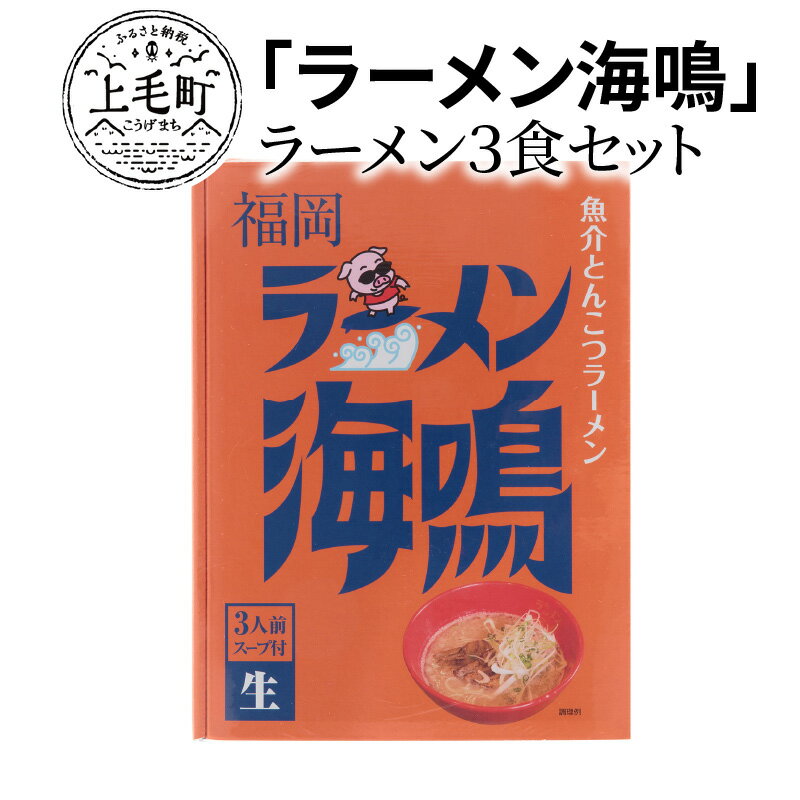 【ふるさと納税】ラーメン ご当地ラーメン 海鳴 3食 セット