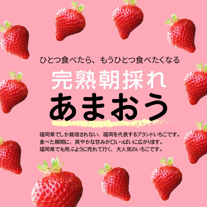 【ふるさと納税】【完熟朝採れ】福岡県産ブランドいちご(3月-5月配送)あまおう(約270g×6パック) R00403