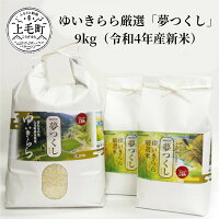 【ふるさと納税】ゆいきらら厳選「夢つくし」9kg（令和5年産新米）Y00101