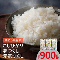 【ふるさと納税】令和5年産 新米 お米 こしひかり 夢つくし 元気つくし 300g 2合分 各1袋 セット 米 上毛町産 厳選 ...