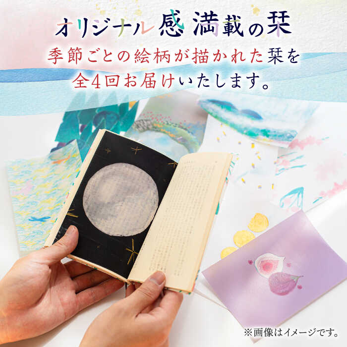 【ふるさと納税】【全4回定期便】各シーズンにお届け！ 季節のしおり 5枚《築上町》【季節の手紙や】 しおり 栞 本31000円 [ABAJ010]