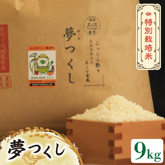 [先行予約・令和6年産新米]特別栽培米 夢つくし 9kg [築上町][Nouhan農繁] 米 白米 お米 16000円 [ABAU017]