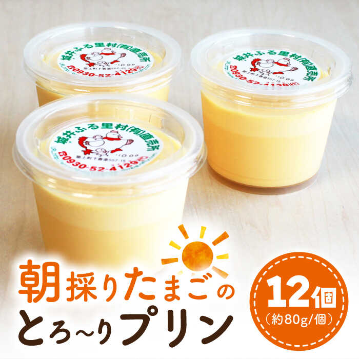 城井ふる里村 の 朝採りたまご の とろ〜り プリン 12個《築上町》【城井ふる里村有限会社】 たまご 卵 玉子 [ABAZ004] 15000円