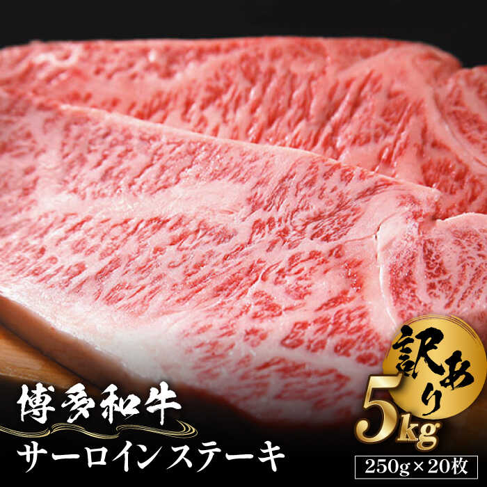 【訳あり】博多和牛 サーロイン ステーキ セット 5kg（250g×20枚）《築上町》【株式会社MEAT PLUS】 200000円 20万円 [ABBP065]