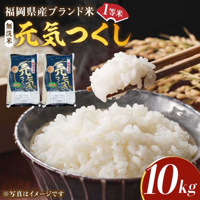 [令和5年産]福岡県産ブランド米「元気つくし」無洗米 10kg (5kg×2袋)[築上町][株式会社ゼロプラス]20000円 2万円 [ABDD004]