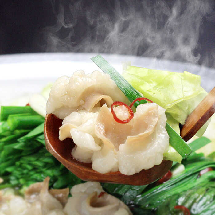 【ふるさと納税】【全6回定期便】博多もつ鍋セット(九州味噌仕立て) 2〜3人前 国産牛もつ300g《築上町》【株式会社ベネフィス】[ABDF137]