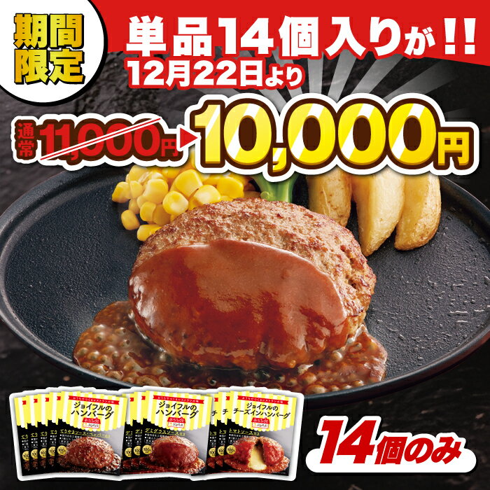 【ふるさと納税】【人気No.1】ジョイフル 牛100% 生ハンバーグ 120g （デミグラスソース）《築上町》【株式会社 ジョイフル】 [ABAA007] 小分け 定期便