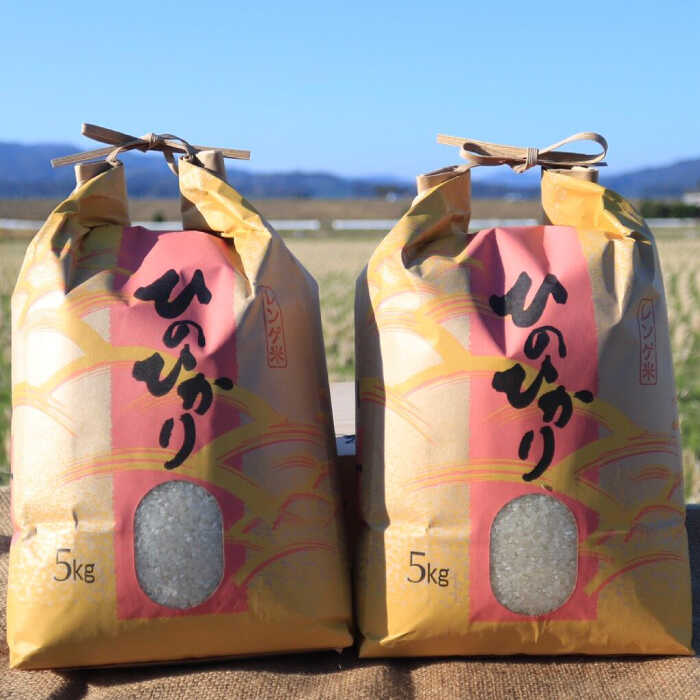 1年がかりのれんげ米（ひのひかり）10kg（5kg×2袋） / お米 白米 精米 ヒノヒカリ / 佐賀県 / 永尾産ち [41AAAC008]
