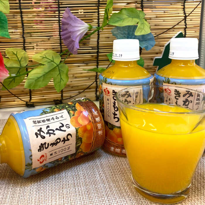 【ふるさと納税】【果汁100%】持ち運びに便利な蓋付きボトル！みかんのきもち 280ml×48本 佐賀県/さが風土館季楽[41AABE003]