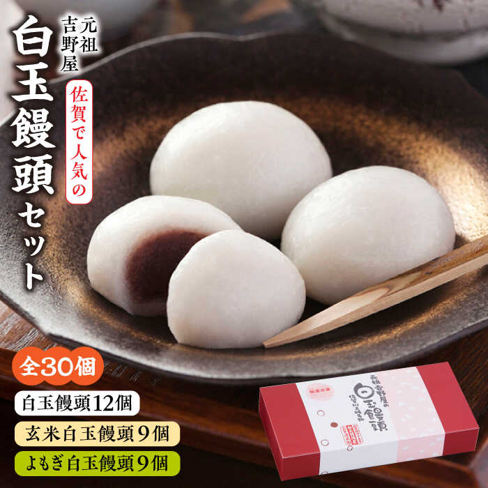 【ふるさと納税】【地元でも大人気！】冷凍白玉饅頭詰合せ Bセット 佐賀県/白玉饅頭元祖吉野屋[41AACQ002]のサムネイル