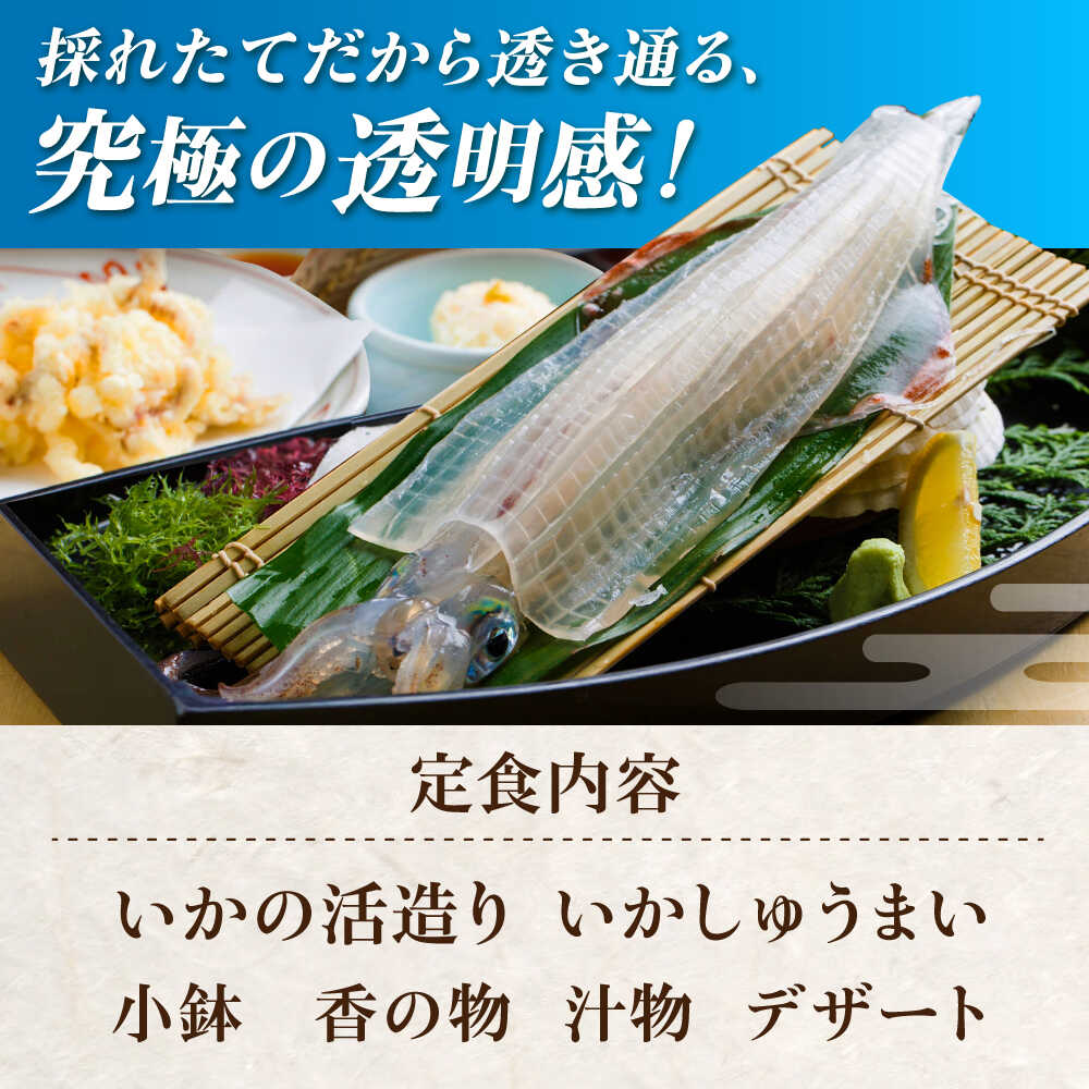 【ふるさと納税】いか活造り定食お食事券（1名様分） / いか活造り 呼子イカ お食事券 / 佐賀県 / 河太郎呼子店 [41ABAE002] f410004-saga-10002352 佐賀県 サンプル画像3