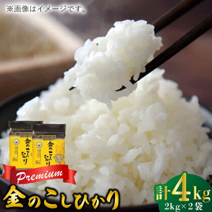 令和5年産 スーパープレミアム金のこしひかり 白米 計4kg（2kg×2袋） / お米 精米 ブランド米 ふるさと納税米 / 佐賀県 / 株式会社森光商店[41ACBW017]