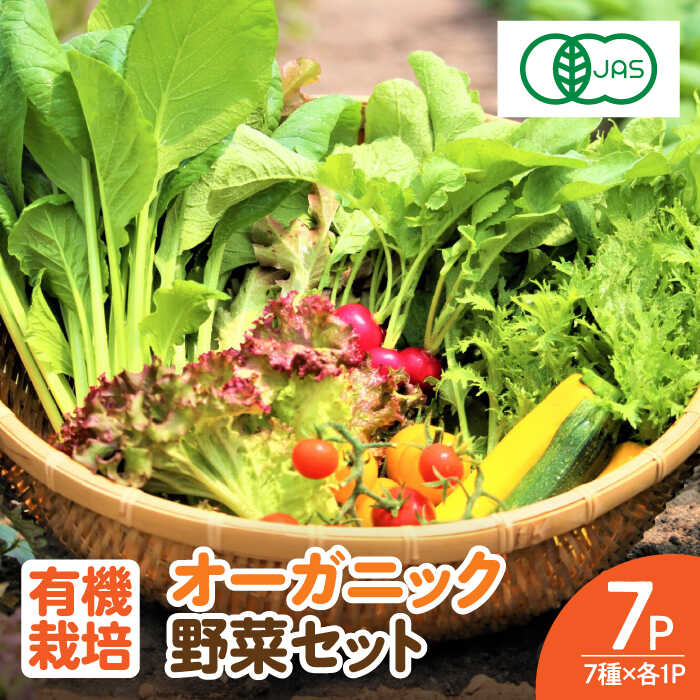 【レビューキャンペーン実施中】【植物性で育てた葉野菜ブランド】 サガンベジオーガニックサラダミニセット 7種×1パック 有機JAS 佐賀県 / 株式会社サガンベジ [41ANCH001]