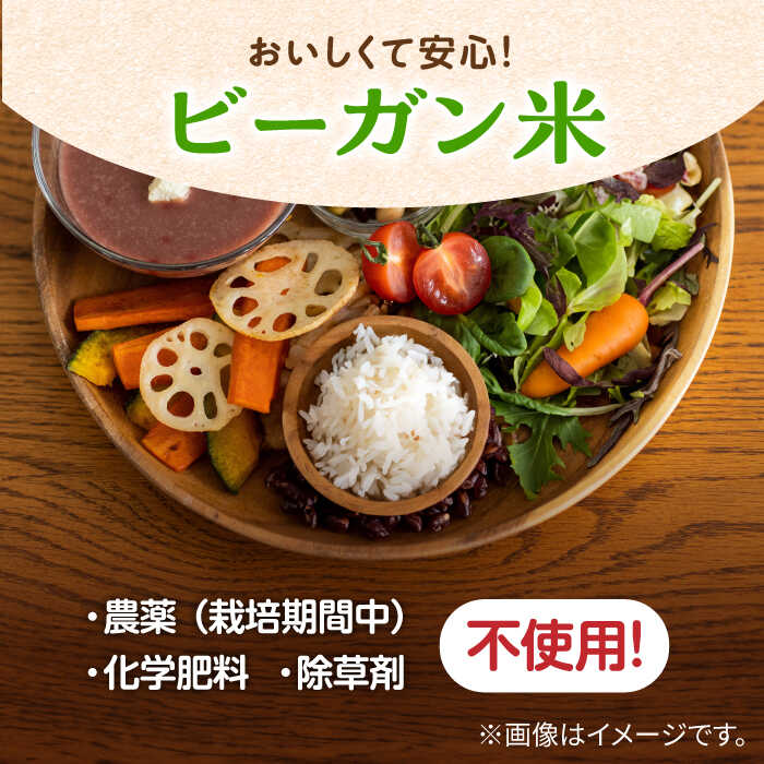 【ふるさと納税】【家計お助け返礼品】【植物性で育てたサガンベジブランド】【全6回定期便】 ビーガン米 白米 計60kg（10kg×6回） 佐賀県/株式会社サガンベジ[41ANCH008]