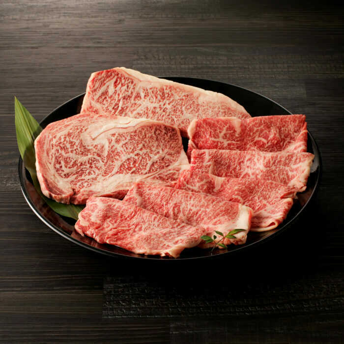 佐賀牛サーロインステーキ計400g(200g×2パック)と佐賀牛サーロインスライス300g 食べ比べセット / ステーキ すきやき しゃぶしゃぶ / 佐賀県 / 上場食肉