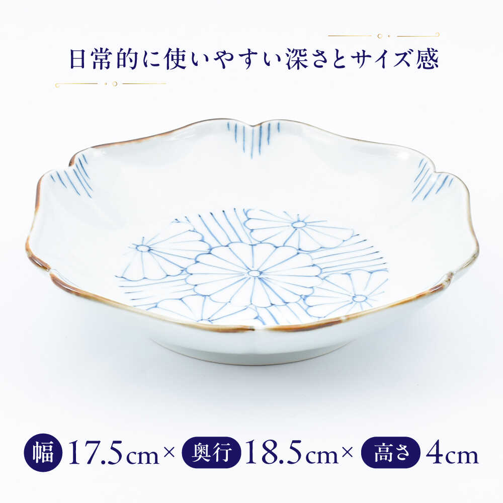 【ふるさと納税】【有田焼】菊紋 和皿 / 焼き物 磁器 / 佐賀県 / 株式会社まるぶん [41APCD073] f410004-saga-10002513 佐賀県 サンプル画像3