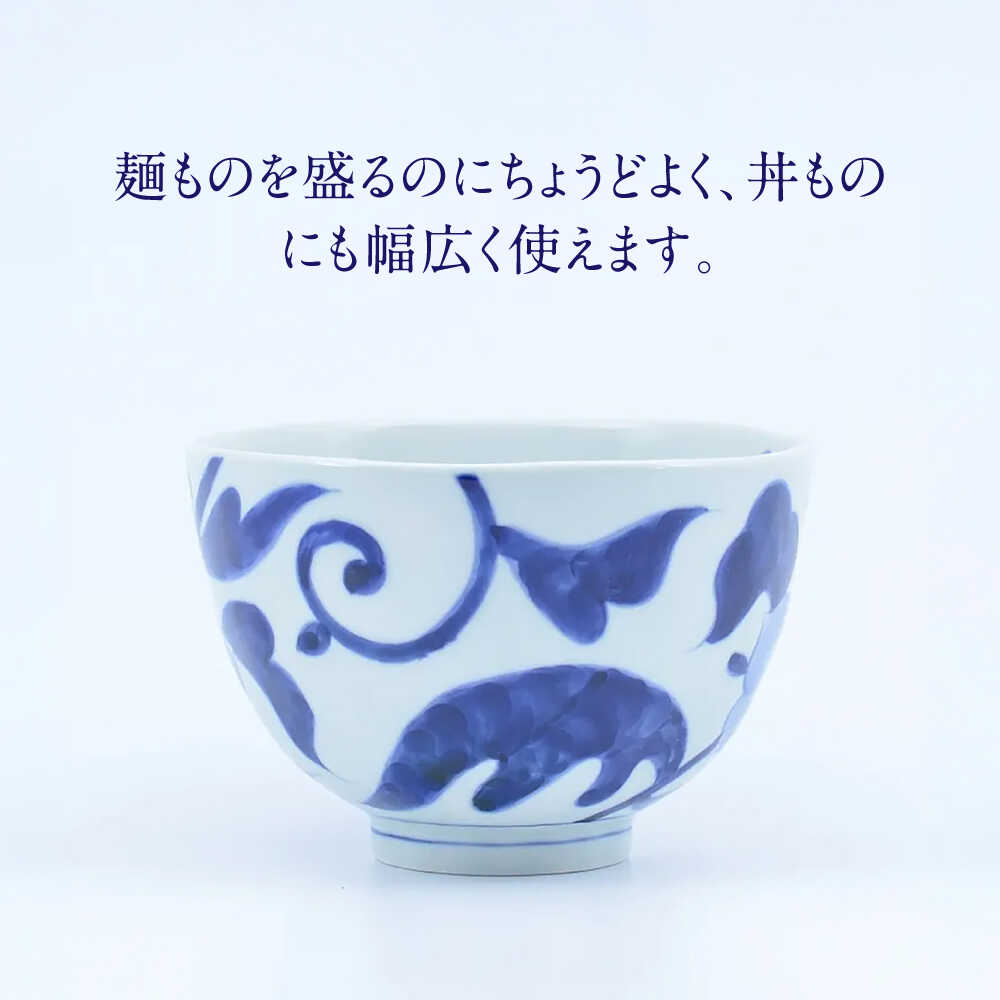 【ふるさと納税】【有田焼】丸麺鉢2点 桔梗 / 外濃桔梗 / 食器 有田焼 / 佐賀県 / 株式会社まるぶん[41APCD095] f410004-saga-10002584 佐賀県 サンプル画像3