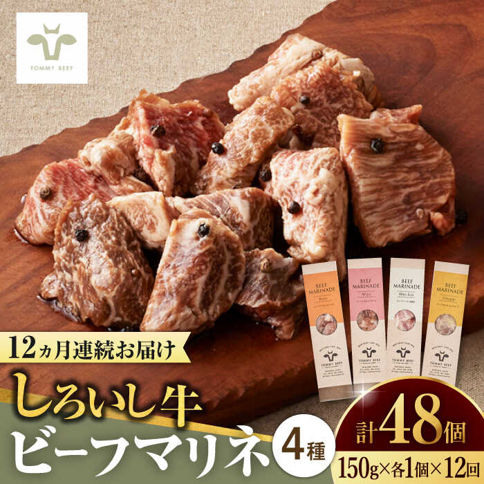 【レビューキャンペーン実施中】【牧場直送】【全12回定期便】味付肉ビーフマリネ4種 佐賀県/有限会社佐賀セントラル牧場[41ASAA178]