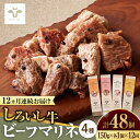 1位! 口コミ数「0件」評価「0」【牧場直送】【全12回定期便】味付肉ビーフマリネ4種 佐賀県/有限会社佐賀セントラル牧場[41ASAA178]