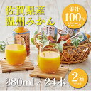 【ふるさと納税】みかんのきもち 280ml×24本入　2箱セ