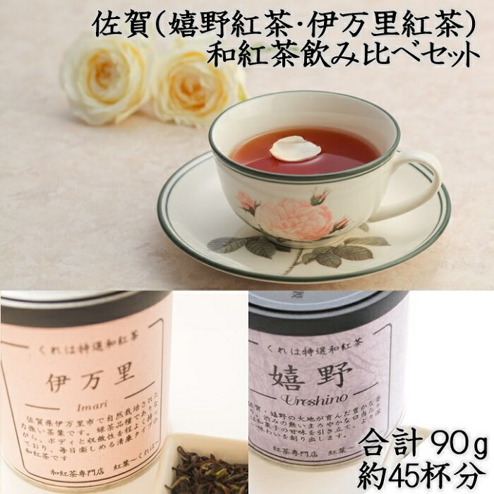 佐賀(嬉野紅茶・伊万里紅茶)和紅茶飲み比べセット:A085-030