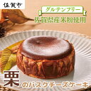 【ふるさと納税】栗のバスクチーズケーキ:B120-012