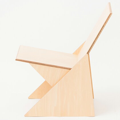 Q−038.SANKAKU L-CHAIR NA【諸富家具】