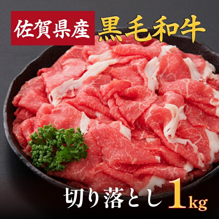 【ふるさと納税】佐賀産和牛切落とし 1kg（500g×2）：B025-020