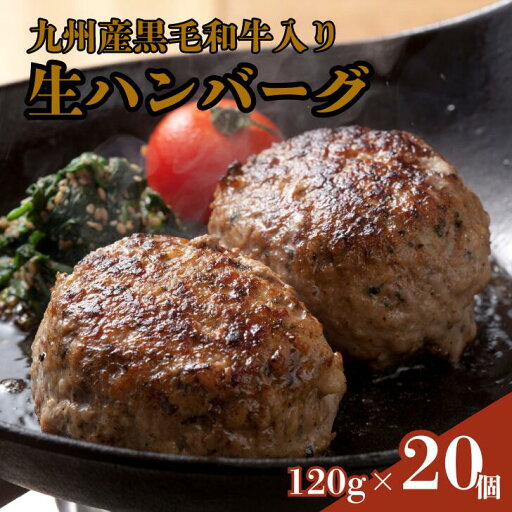 【ふるさと納税】牛100%九州産黒毛和牛入り生ハンバーグ:B165-004 【ふるさと納税】牛100%九州産黒毛和牛入り生ハンバーグ:B165-004