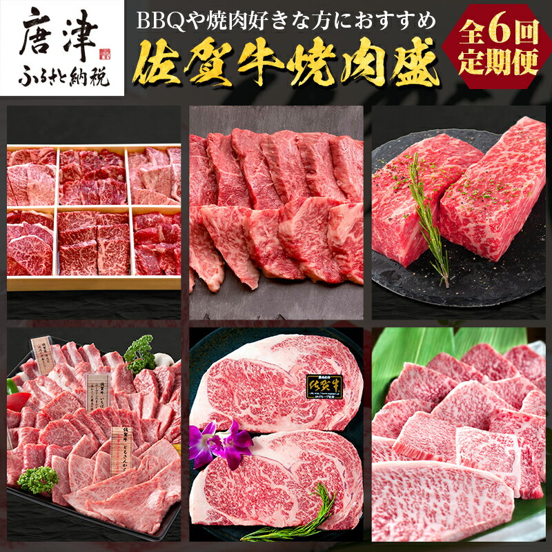 【ふるさと納税】「定期便全6回」 佐賀牛 BBQや焼肉好きな方におすすめ 寄附翌月から発送 (合計3.46kg)A5～A4等級 ギフト 贈り物 アウトドア 「2024年 令和6年」