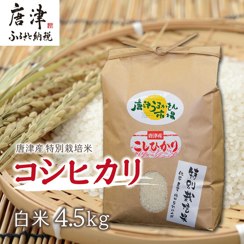 【ふるさと納税】唐津産特別栽培米 コシヒカリ(白米) 4.5
