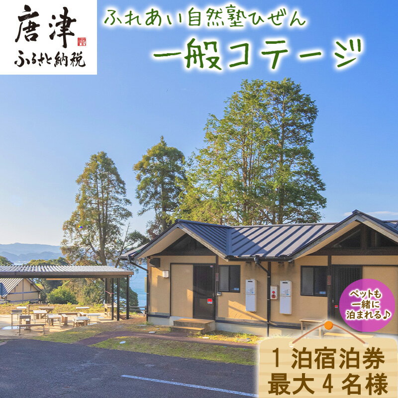 【ふるさと納税】ふれあい自然塾ひぜん 一般コテージ 1泊宿泊券(最大4名) 「2022年 令和4年」