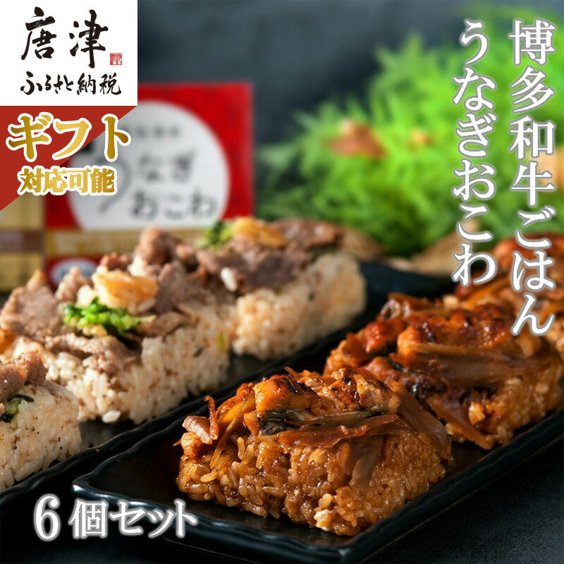 (一粒庵) 霧島湧水うなぎおこわと博多和牛ごはん 6個セット(125g×各3)「ギフトを選べる!」簡単調理「2024年 令和6年」