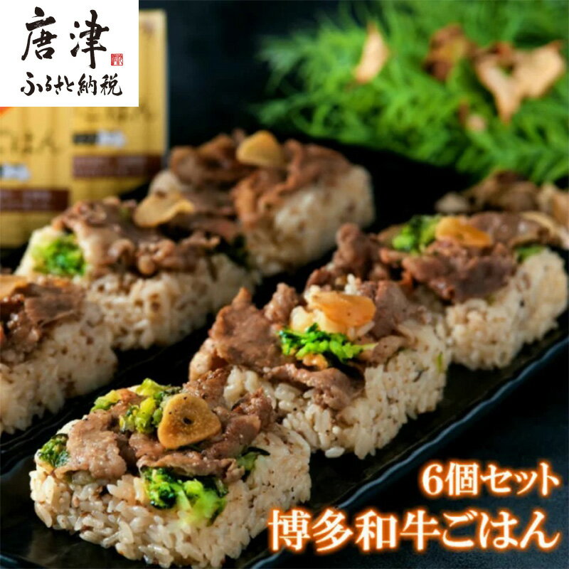 (一粒庵)博多和牛ごはん 125g×6食セット 簡単 調理 個食 小分け お手軽 牛肉 ギフト「2024年 令和6年」