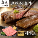 【ふるさと納税】厳選佐賀牛 サーロインステーキ180g リブローススライス300g 2種(合計480g)セット 「2025年 令和7年」