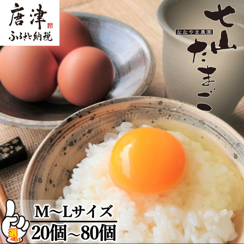 【ふるさと納税】放し飼い!七山たまご (M~Lサイズ相当)「個数を選べる!」玉子 生卵 鶏卵 佐賀県唐津産